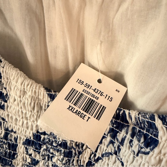 Abercrombie blue floral print puff sleeve dress - Picture 13 of 13